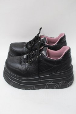 画像2: YOSUKE / 厚底スニーカー 27 黒 S-25-10-26-004-PU-SH-AS-ZS