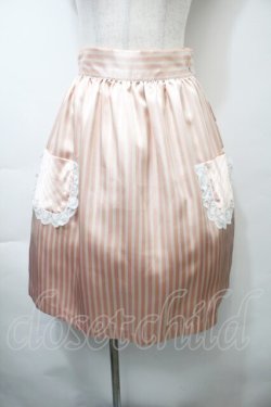 画像1: MILK / プティボンボンスカート  ピンクx白 S-25-10-26-052-ML-SK-HR-ZS