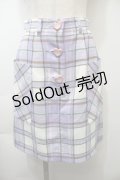 MILK / ハートボタンミニスカート  ラベンダー S-25-10-26-053-ML-SK-HR-ZS