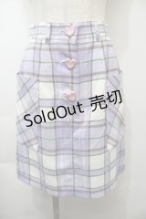 MILK / ハートボタンミニスカート  ラベンダー S-25-10-26-053-ML-SK-HR-ZS
