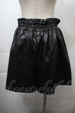 画像2: MILK / フェイクレザーキュロット  黒 S-25-10-26-058-ML-SK-HR-ZS