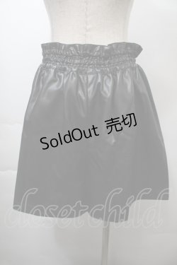 画像2: MILK / フェイクレザーキュロット  黒 S-25-10-26-058-ML-SK-HR-ZS