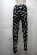 NieR Clothing / 総柄レギンスパンツ  黒 S-25-10-26-060-PU-PA-HR-ZS