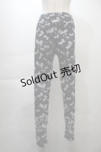 NieR Clothing / 総柄レギンスパンツ  黒 S-25-10-26-060-PU-PA-HR-ZS