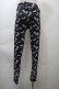 画像2: NieR Clothing / 総柄レギンスパンツ  黒 S-25-10-26-060-PU-PA-HR-ZS (2)