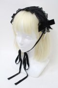 MILK / デコレーションヘッドドレス  黒 S-25-10-26-005-ML-AC-HR-ZS