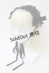 MILK / デコレーションヘッドドレス  黒 S-25-10-26-005-ML-AC-HR-ZS