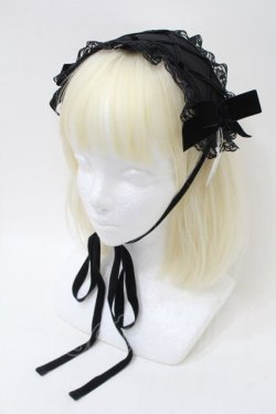 画像1: MILK / デコレーションヘッドドレス  黒 S-25-10-26-005-ML-AC-HR-ZS