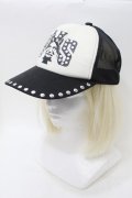 HYSTERIC GLAMOUR / /スタッズキャップ  黒ｘ白 S-25-10-26-006-PU-ZA-AS-ZS