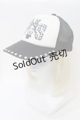 HYSTERIC GLAMOUR / /スタッズキャップ  黒ｘ白 S-25-10-26-006-PU-ZA-AS-ZS