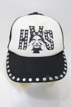 画像2: HYSTERIC GLAMOUR / /スタッズキャップ  黒x白 S-25-10-26-006-PU-ZA-AS-ZS