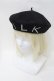 画像1: MILK / BIGロゴベレー  黒 S-25-10-26-008-ML-AC-HR-ZS (1)