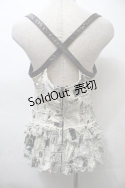 画像2: LIP SERVICE / ニュースペーパー柄キャミソール  アイボリー S-25-10-26-012-PU-TO-HR-ZS