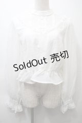 With Puji / チュールレーストップス  白 S-25-10-26-016-EL-TO-HR-ZS