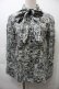 画像1: ALGONQUINS / プリント総柄シャツ  白xグリーン S-25-10-26-024-AL-BL-HR-ZS (1)