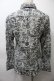画像2: ALGONQUINS / プリント総柄シャツ  白xグリーン S-25-10-26-024-AL-BL-HR-ZS (2)