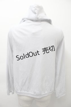 画像2: axes femme / レース使いフードパーカー  サックス S-25-10-26-028-AX-TO-HR-ZS