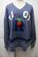 画像1: MILKBOY / RIOT Vネック   紺 S-25-10-26-029-MB-TO-HR-ZS (1)