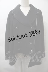 metamorphose / マント風ベスト・シャンブレー  黒 S-25-10-26-034-ME-JA-AS-ZS