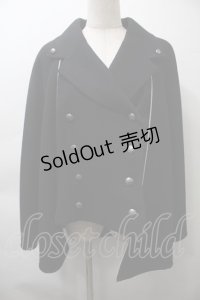 metamorphose / マント風ベスト・シャンブレー  黒 S-25-10-26-034-ME-JA-AS-ZS