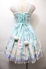 画像2: Angelic Pretty / マシュマロバニーリボンジャンパースカート  サックス S-25-10-26-037-AP-OP-SZ-ZS (2)