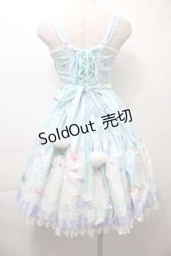 画像2: Angelic Pretty / マシュマロバニーリボンジャンパースカート  サックス S-25-10-26-037-AP-OP-SZ-ZS