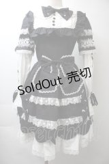 AND ROMEO / リボンレース豪華ワンピース  黒ｘ白 S-25-10-26-043-LO-OP-HR-ZS