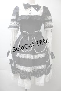 AND ROMEO / リボンレース豪華ワンピース  黒ｘ白 S-25-10-26-043-LO-OP-HR-ZS