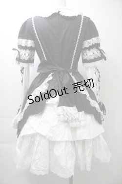 画像2: AND ROMEO / リボンレース豪華ワンピース  黒ｘ白 S-25-10-26-043-LO-OP-HR-ZS