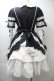 画像2: AND ROMEO / リボンレース豪華ワンピース  黒x白 S-25-10-26-043-LO-OP-HR-ZS (2)