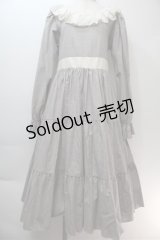 HirokoTokumine / チェックワンピース  グレー S-25-10-27-015-LO-OP-AS-ZS