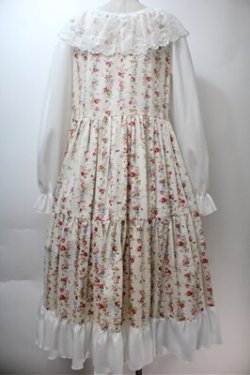 画像2: marcHenTica by Hiroko Tokumine / フレアローズワンピース  オフ S-25-10-27-002-LO-OP-AS-ZS