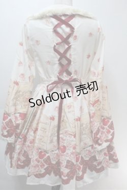 画像2: LIZ LISA / テディベアブック柄ワンピース  オフｘ赤 S-25-10-27-024-LO-OP-AS-ZS