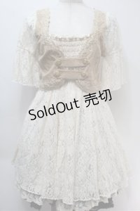 LIZ LISA / レイヤードデザインワンピース  オフｘベージュ S-25-10-27-029-LO-OP-AS-ZS