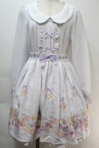 LIZ LISA / ラッピング柄ワンピース  ラベンダー S-25-10-27-030-LO-OP-HR-ZS