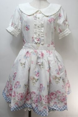 画像1: LIZ LISA / シェルローズクロミワンピース  白 S-25-10-27-033-LO-OP-AS-ZS