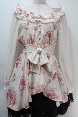 画像1: LIZ LISA / ブーケリボン柄ワンピース  ピンク S-25-10-27-035-LO-OP-AS-ZS