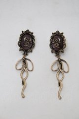 axes femme / 額縁リボンイヤリング  アンティークゴールド S-25-10-29-001-AX-AC-AS-ZS