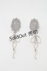 axes femme / 額縁リボンイヤリング  アンティークゴールド S-25-10-29-001-AX-AC-AS-ZS