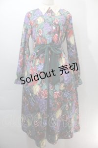 axes femme / グルマンディーズワンピース  ワイン S-25-10-29-044-AX-OP-AS-ZS