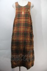 PINK HOUSE / チェックジャンパースカート  ブラウン S-25-10-29-046-LO-OP-AS-ZS