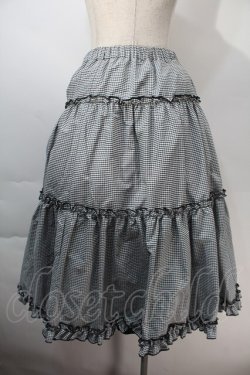 画像2: m petit by misako / NINA'Sギャザースカート  黒x白 S-25-10-29-049-LO-SK-AS-ZS