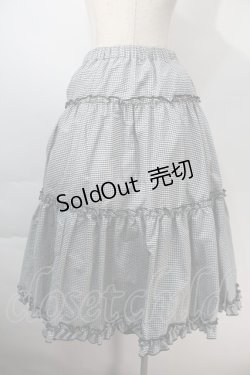 画像2: m petit by misako / NINA'Sギャザースカート  黒ｘ白 S-25-10-29-049-LO-SK-AS-ZS