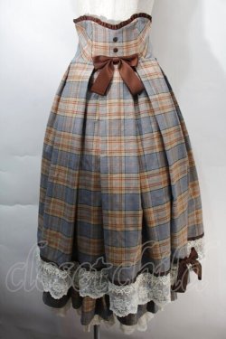 画像1: FaeriesDaffodil / Alchemical Equation スカート S ベージュxブルー S-25-10-29-050-LO-SK-HR-ZS