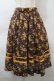 画像1: axes femme / キンモクセイ柄イレヘムスカート  ブラウン S-25-10-29-052-AX-SK-AS-ZS (1)