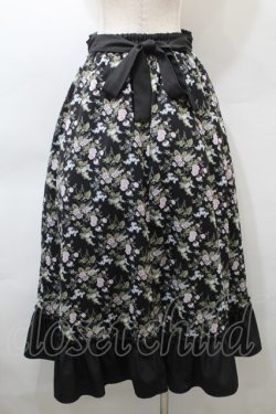 画像2: Kurumi Collaboration / グレイスフルコルセット風ロングスカート  黒 S-25-10-29-053-LO-SK-AS-ZS