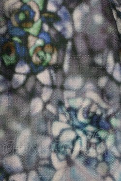 画像5: axes femme / ステンドグラスランプ柄スカート  ブルー S-25-10-29-055-AX-SK-AS-ZS