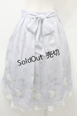 画像2: axes femme / 紫陽花パネル柄スカート  ラベンダー S-25-10-29-056-AX-SK-AS-ZS