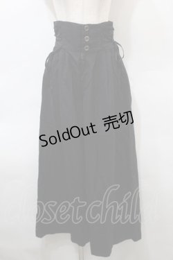 画像1: BPN / サイドレースアップパンツ  黒 S-25-10-29-059-GO-PA-HR-ZS