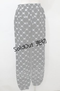 画像2: 【SALE】LOLITA / スウェットパンツ  黒ｘ白 S-25-10-29-060-LO-PA-HR-ZT517